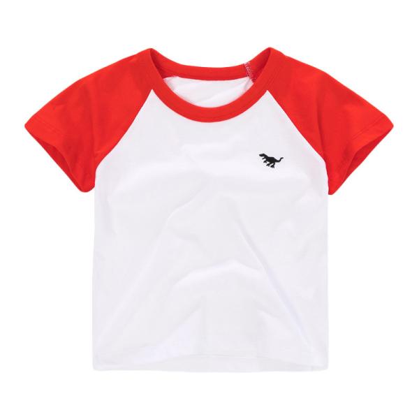 Buy Red And White 140CM Unisex Children Cooling Cute Summer Camp T Shirts For Hot Weather at wholesale prices