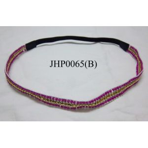 beaded & plaited hair band