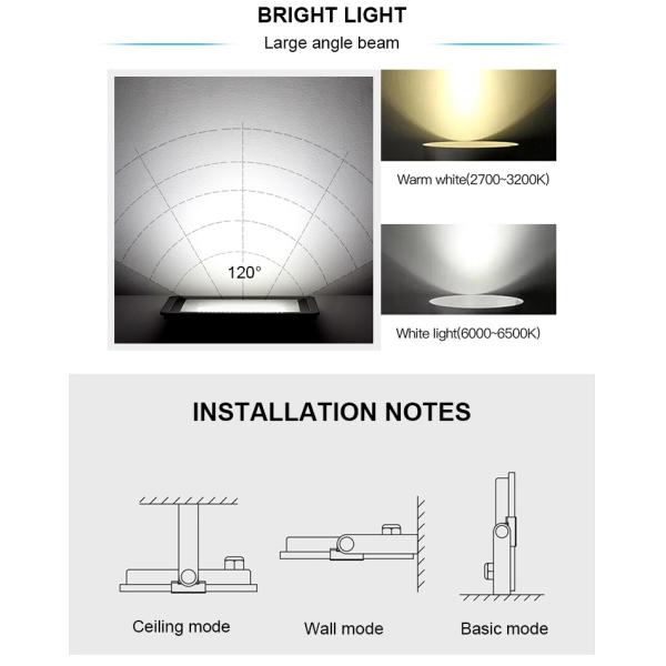 SMD IP65 200W Solar Powered Motion Flood Lights Outdoor