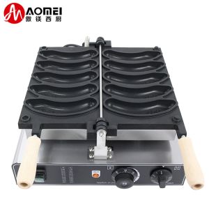 510x400x190mm Banana Shape Waffle Making Machine 2023 Model 5pcs Capacity