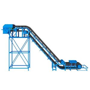 11m3/H Horizontal Idler Roller Cleated Sidewall Conveyor