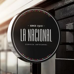 Double Sided 3D Lightbox Signage Illuminated Round Shape Acrylic Face