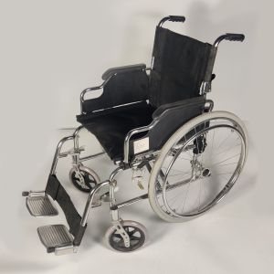 Fully functional Aluminum Manual Wheelchair Folded Volume Easy To Carry