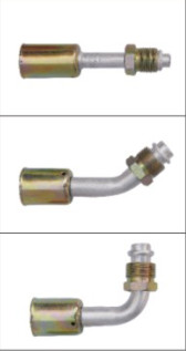 Buy #6 #8 #10 #12 Flexible iron outer screw joint with iron jacket (  Male O-Ring ) / auto air conditioning hose fitting at wholesale prices