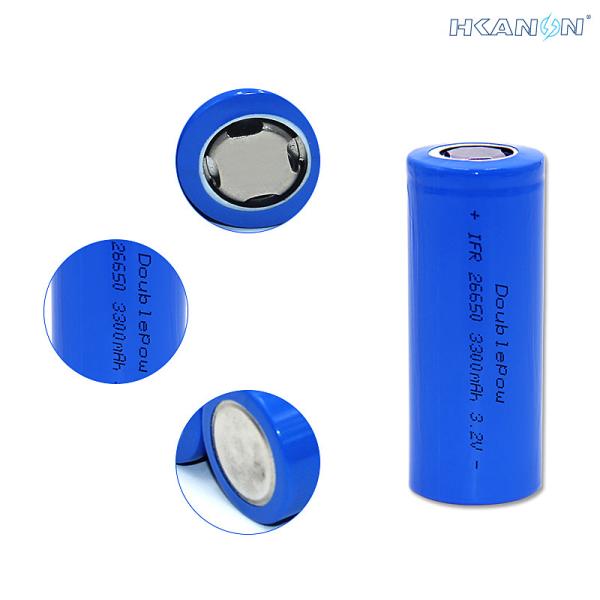 LiFePO4 3.2V Rechargeable Cylindrical Cell Lithium Ion ifr26650 3300mah Battery