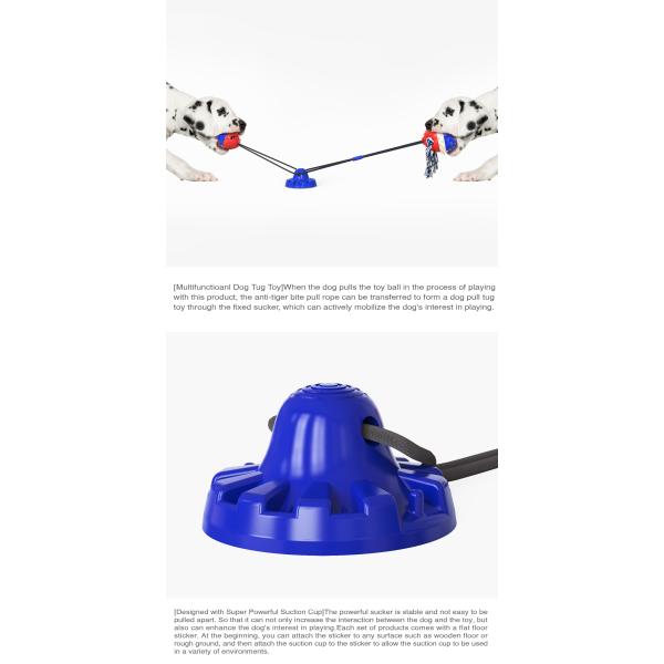 Anxiety Relief Interactive Pet Toys Dog Toy Sucker Drawstring Ball 430g