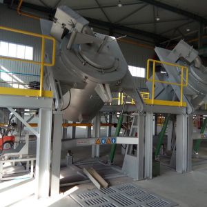 Die Casting Aluminum Melting Tilting Crucible Furnace Gas Fired