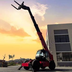 Quality 4ton Telescopic Forklift Handler Two Wheel Modes Easy To Purchzase for sale