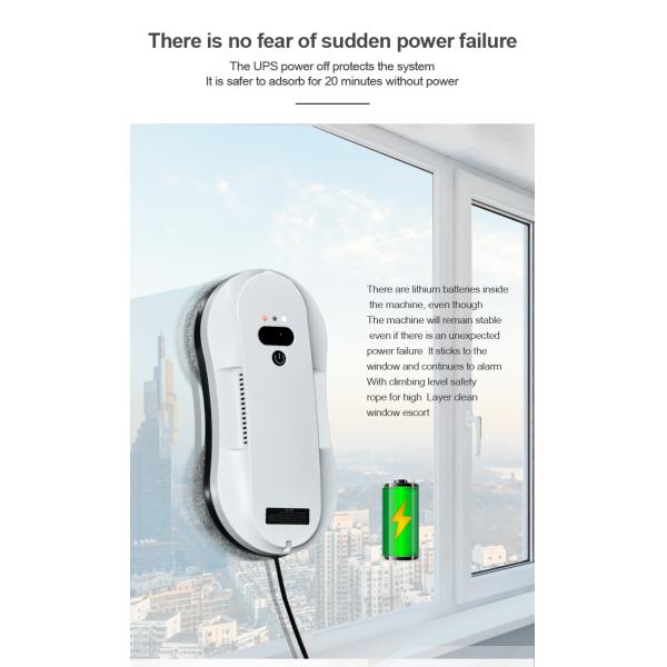 HCR-19 Automatic Spray Water Glass Window Cleaner Robot 295*145*62mm App-Controlled