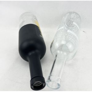 200ml 375ml 500ml 750ml 1000ml Glass Liquor Wine Whisky Bottle with Customized