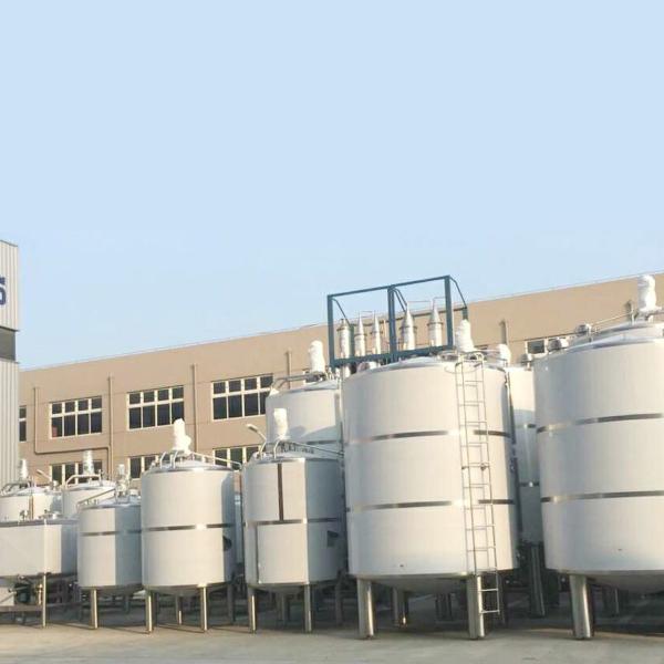 Buy 2000l Jacketed Brite Stainless Steel Tanks CIP Cleaning at wholesale prices