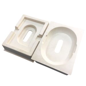 White Sugarcane Pulp Packaging , 1.5mm Bagasse Consumer Electronics Packaging