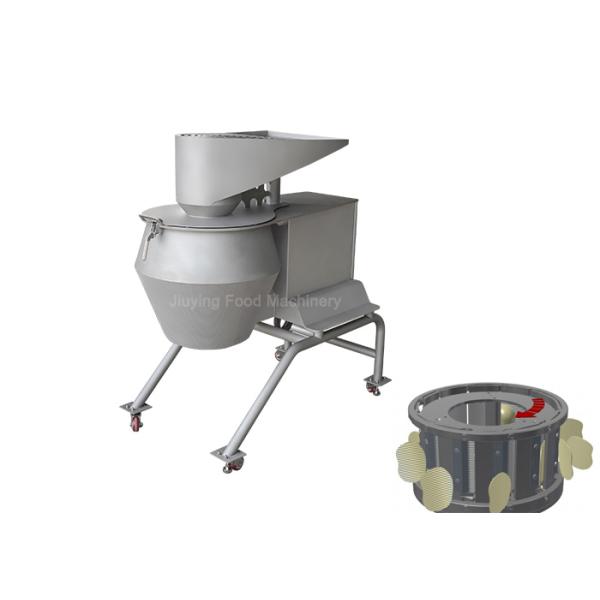 1.5KW Vegetable Processing Equipment 16 Station Self Locking Head Centrifugal Potato Chips Slicer