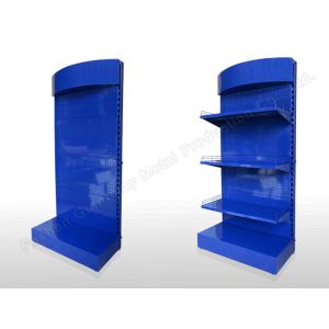 Perforated Sheet Metal Pegboard Display With Hooks Tool Stand