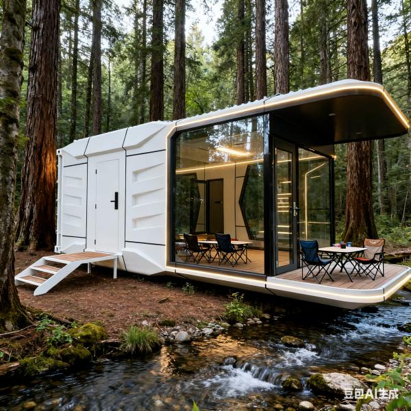 Buy Space Capsule House with L8560 * W3460 * H3400 Dimensions for 2 People Accommodation and Customizable Interior at wholesale prices