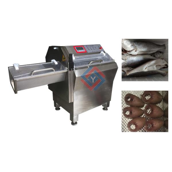 Automatic Fish Processing Equipment , Frozen Fish Slicing Machine High