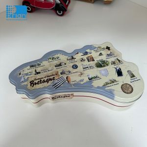 Custom Shape Gift Tin Can Container With 1L-5L Capacity Round Shape And Food Oil