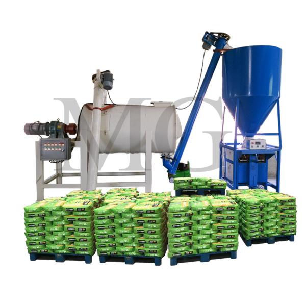 Buy 1-5tph Voltage Customized Dry Mix Powder Mortar Production Line Wall Putty Plaster Cement Skim Coat Mixer Tile Adhesive Glue Grout Making Machine at wholesale prices