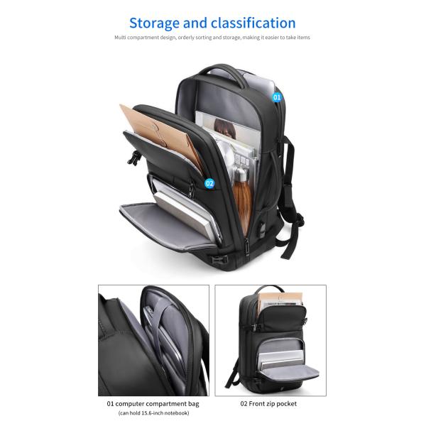 Factory wholesale OEM customized new travel backpack men's waterproof business Laptop Backpack for men