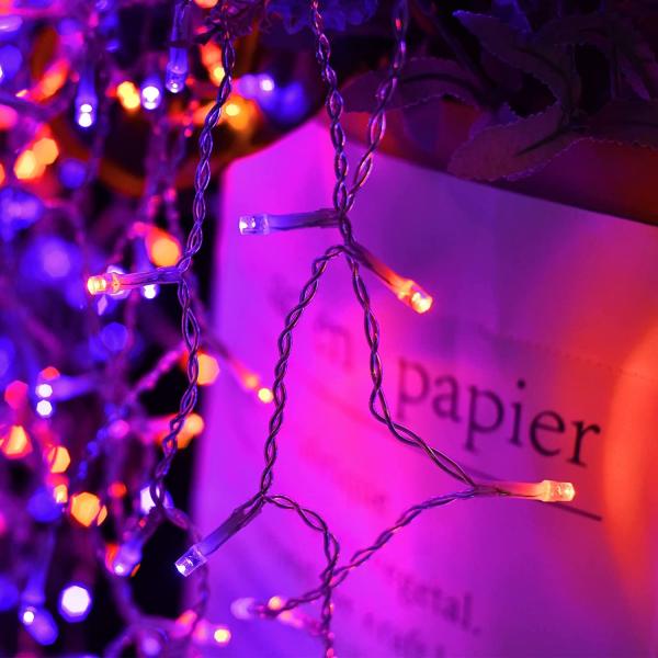 400 LED Solar Powered Christmas Icicle Lights Yellow 600 LM 5V