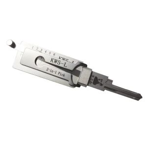 Quality KW5-L Lishi 2 In 1 Lock Pick Tool Residential Locks Stainless Steel Lock Pick Decoder for sale