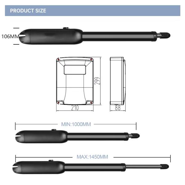 Heavy Duty Automatic Magnetic Limit Switch for Swing Gate Motor SW400DC Modern Design for Max.800KG Outdoor Villa Gates