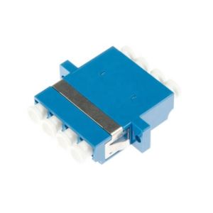 Hybrid Plastic Material LC APC/UPC Adapter for FTTH Four Duplex Fiber Optic