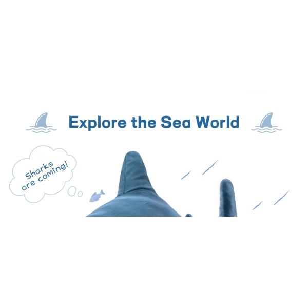 Factory Wholesale Professional MORISMOS Purple 40in Super Soft Giant Shark Stuffed Toy Cute Kids' Animal Pillow with PP Filling