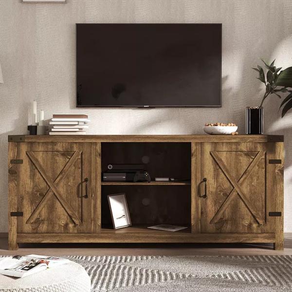 Buy Farmhouse Entertainment Center TV Stand Luxury Modern Cabinet TV Console at wholesale prices