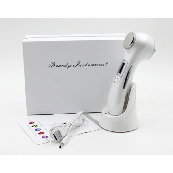 6 In 1 RF Hot Cold Led Light Therapy Device Ultrasound ION Vibrate Facial Machine