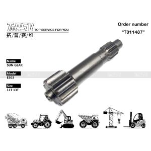 Effortless Installation E303 Excavator Travel 1 Stage Sun Gear Gear Box For Machinery Repair Shops
