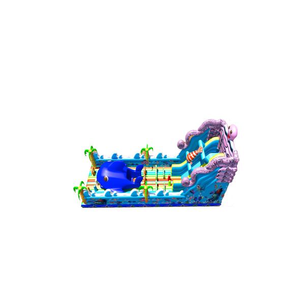 Buy Whale Theme Fun Park Jumping Slides Commercial kids Playground at wholesale prices