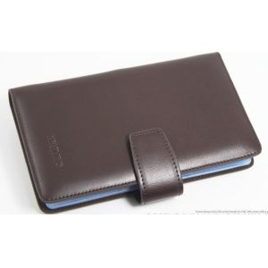 Quality Custom Brown Real Leather Mens Business Credit Card Holders Wallets for sale