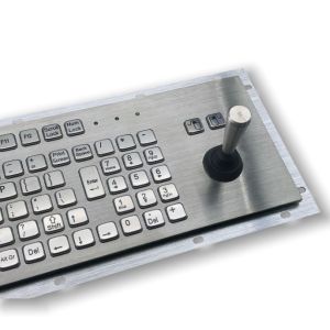 Ip65 /IK07 Waterproof dustproof Industrial Stainless Steel Keyboard With 8