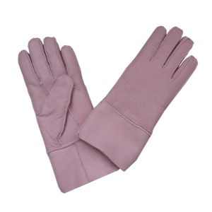 High quality pink leather gloves