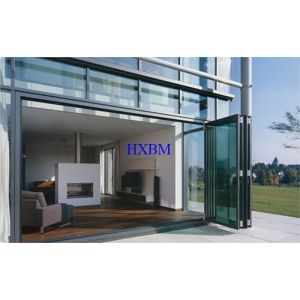EPDM External Aluminum Folding Doors 12A Glass 75mm Depth
