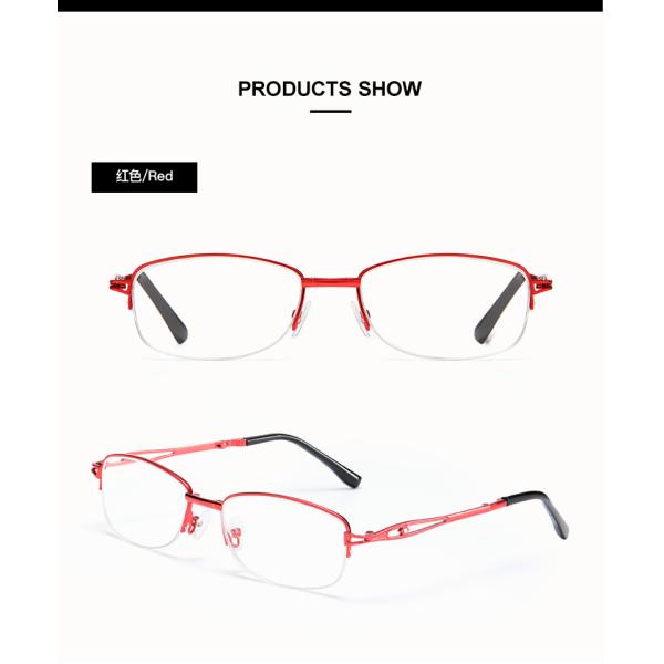 Red Classic Fashion Reading Glasses BSCI Folding Reading Glasses Anti Blue