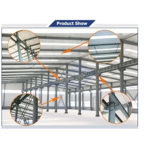 Q355B Steel Structure Workshop with Grey Paint