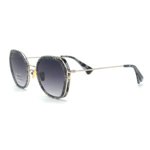 BS002M Acetate Metal Spectacles with polygonal eyeshape