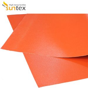 Flexible Silicone Coated Fiberglass Fabric with 1 / 1.2 / 1.5 Meter Width and 50