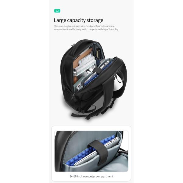 Factory new wholesale custom logo oem business men waterproof school bags laptop backpack for men