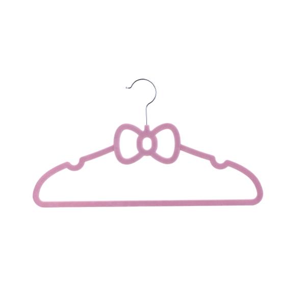 Buy Contoured Shoulder Anti Slip Hanger , Pink Velvet Coat Hangers at wholesale prices
