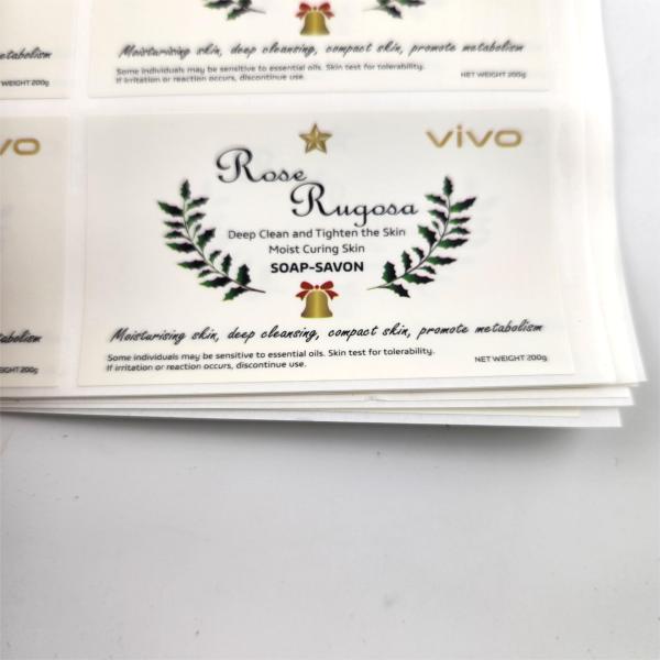 Waterproof Vinyl Stickers For Daily Chemical Bottle