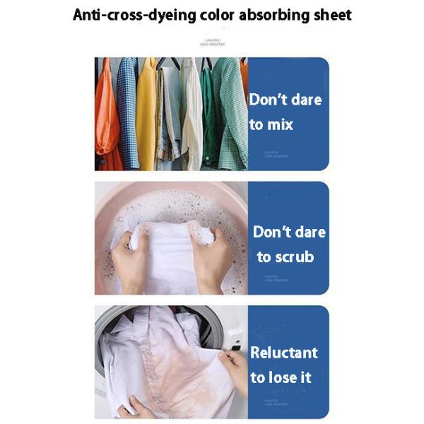 Household Color Absorbing Sheets To Prevent Cross Dying And Remove Mites Paper Laundry Detergent Sheets