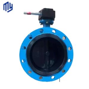 BUTTERFLY Structure Double Eccentric Flanged Butterfly Valve With Gearbox And