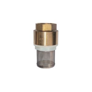 China Forging Brass York Type In-Line Check Foot Valve with Stainless Steel Filter Screen on sale
