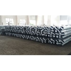 30FT Hot Dipped galvanised steel power pole For Overlap Or Flange Connection At
