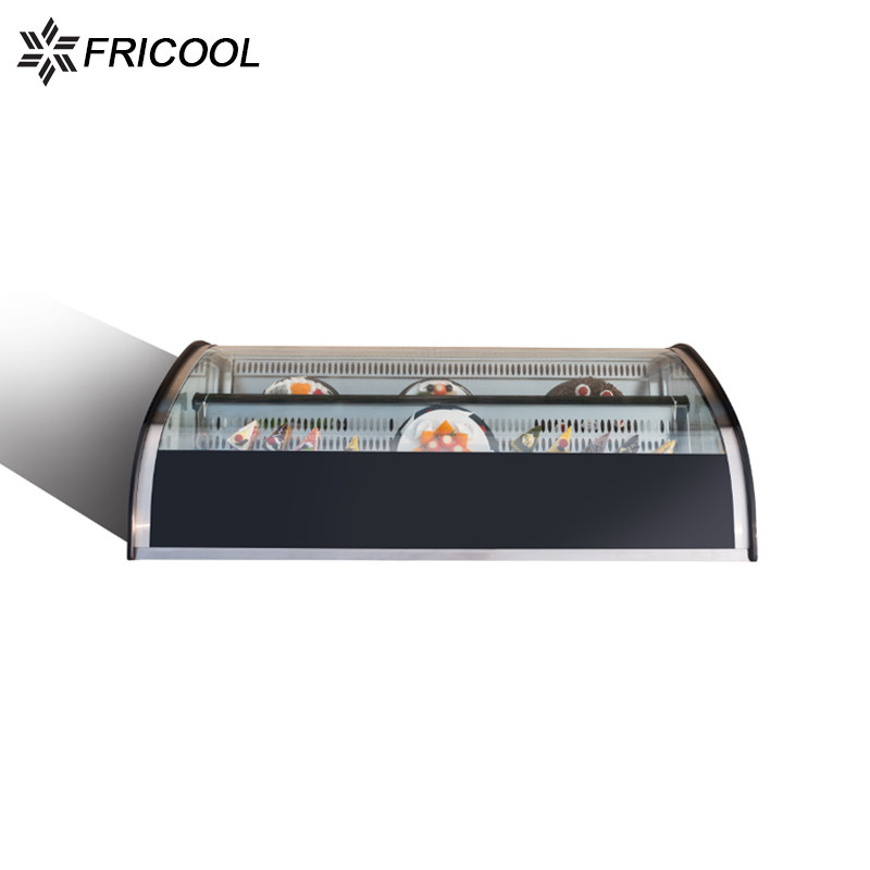 R134a Secop Countertop Refrigerated Bakery Display Case CE ETL