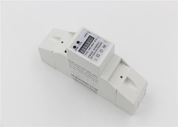 Buy 1 Phase 2 Wires DIN Rail Energy Meter Electrical Din Rail Mounted Kwh Meter at wholesale prices