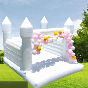 2024 Hot Style White PVC Bouncy Castle for Wedding Customized Size and PVC